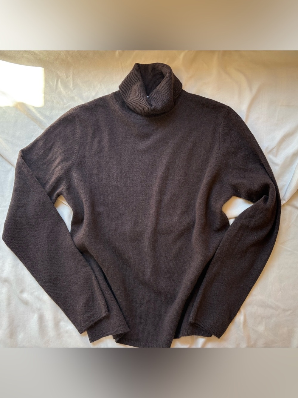 Charter Club Dark Brown 100% Cashmere Turtleneck Sweater